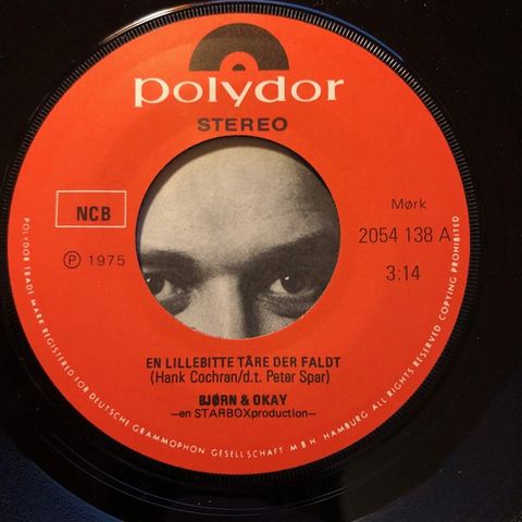 Bjørn & Okay – En Lillebitte Tåre Der Faldt ( 7", Single 1975)