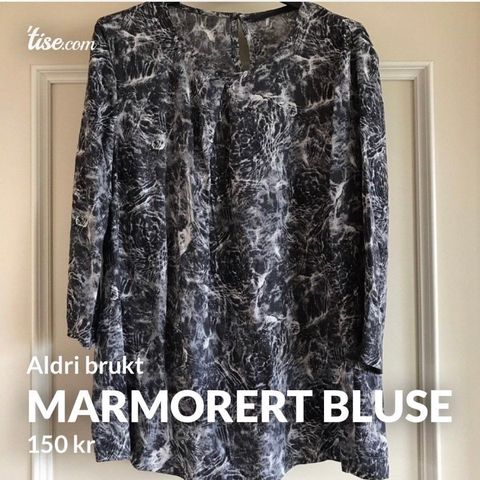 Marmorert Bluse