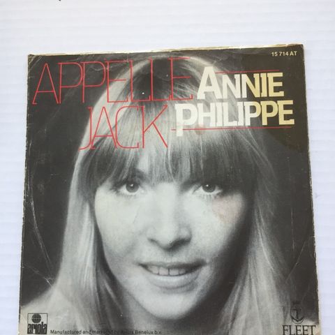 ANNIE PHILIPPE / APPLE JACK  - OBS! OBS! KUN TOMCOVER 7" VINYL OBS! OBS!