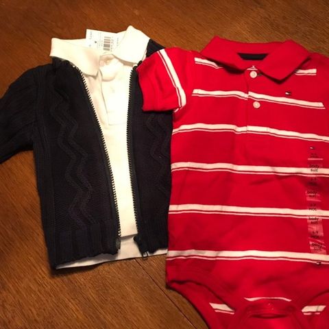 NYE babyklær 6-9 mnd. Polo og Tommy Hilfiger