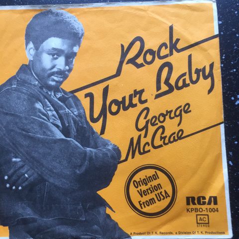 GEORGE MCGRAE / ROCK YOUR BABY - OBS! OBS! KUN TOM COVER 7" VINYL OBS! OBS!