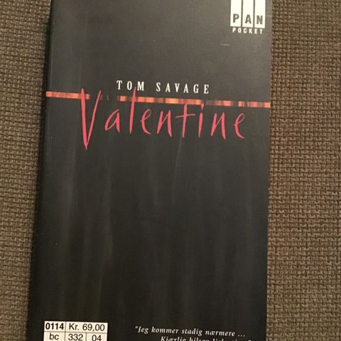 Pocketbok: Tom Savage, Valentine