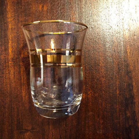 6 shot/dramme glass selges