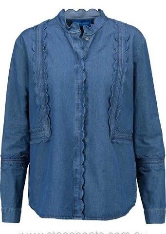 M.i.h. Jeans Ille scalloped shirt