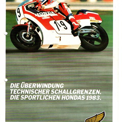 Honda MC-katalog 1983 fra MOTORRAD