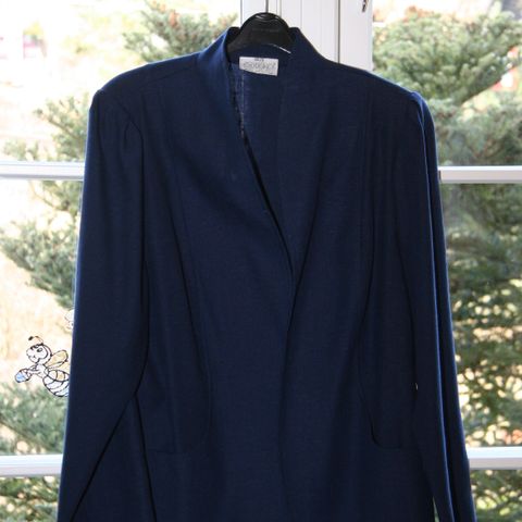 Stilig Godske mørkeblå vintage jakke / blazer - størrelse 46