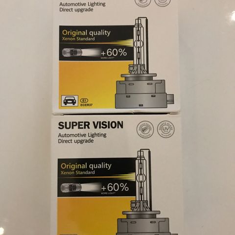 Xenon Super Vision D3S lyspærer selges (450kr pr par)