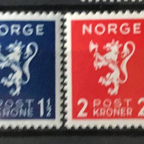 Norge postfrisk, nk 229-232 **, komplett serie løve kronemerker 1940