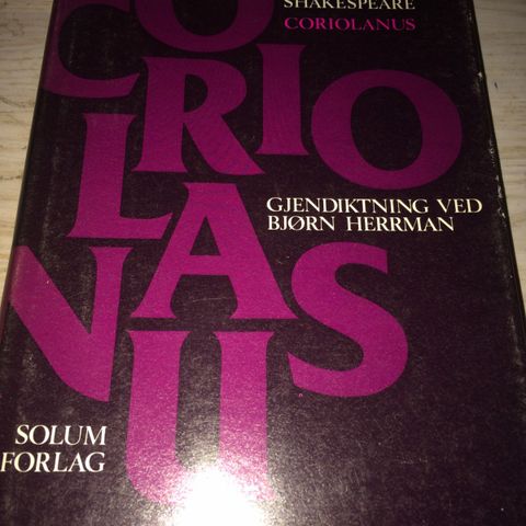 Coriolanus av William Shakespeare til salgs.