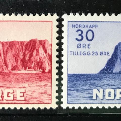 Norge postfrisk, nk 223-224 **, prima postfrisk serie Nordkapp II