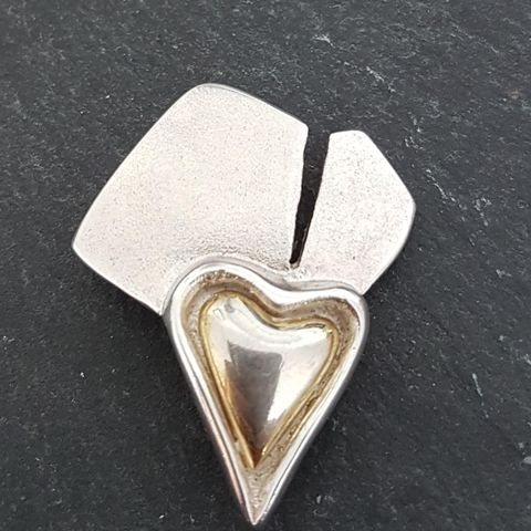 Hjerte - sølvsmykke