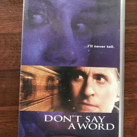 Don’t say a word