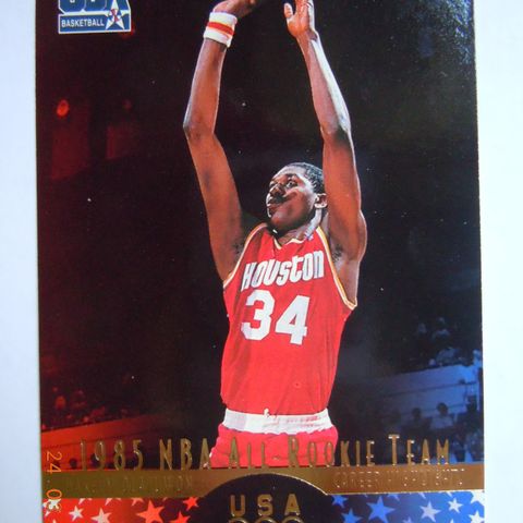 NBA Upper Deck 1996 Atlanta OL - Hakeem Olajuwon Career basketballkort
