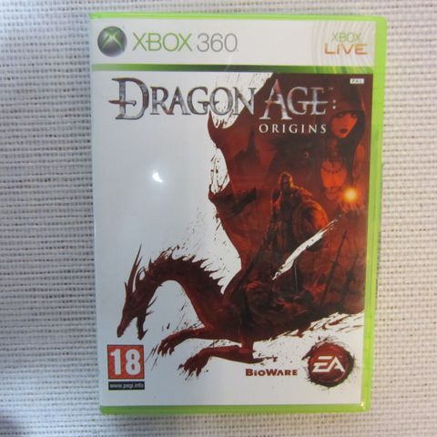 Xbox 360 Dragon Age Origins - Spill fra 18år i Top Tilstand incl Manuell