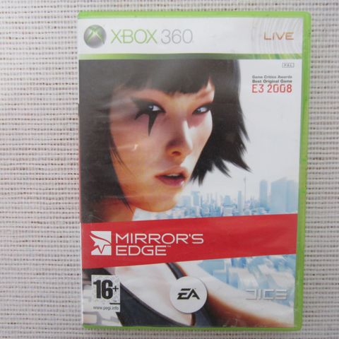 Xbox 360 Mirror`s Edge - Spill fra 16år i Top Tilstand