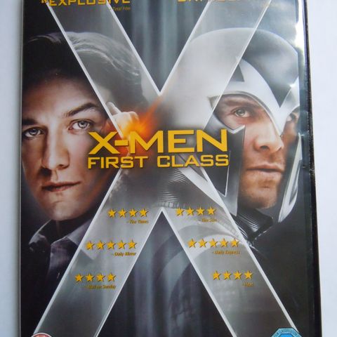 DVD som ny sci-fi film Disney Marvel X-Men First Class - Michael Fassbender