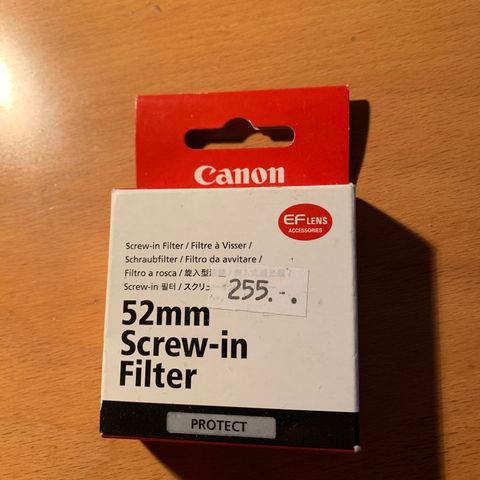 Canon 52 mm Screw-in filter Protect