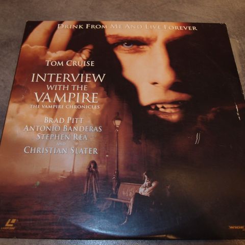 Interview with the Vampire 2 Laserdisc Tom Cruise og Brad Pitt