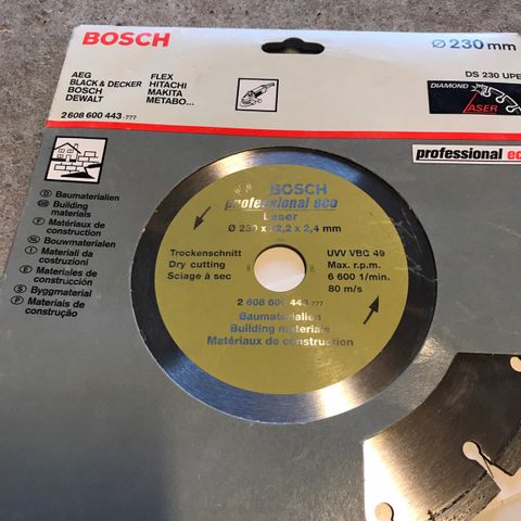 Bosch Professional Diamant sagblad 230 mm