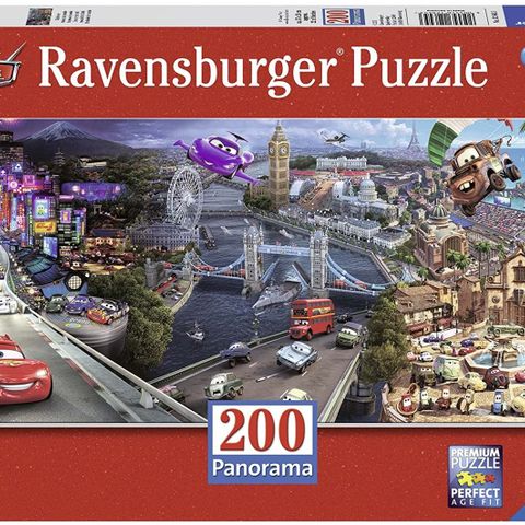 Ravensburger Panorama Puzzle Cars 200 biter puslespill