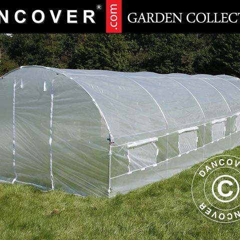 Polytunnel Drivhus 4x6,6x2m, 26,4m², Transparent, Veksthus, Drivhuse, Veksthuse