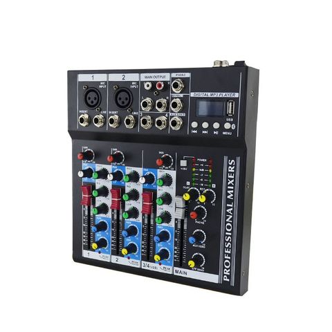 3/4 Kanals USB Mixer med Bluetooth