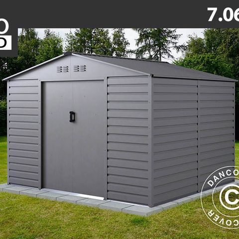 Redskapsbod 2,77x2,55x1,98m ProShed®, Aluminium Grå - Hagebod, Utebod