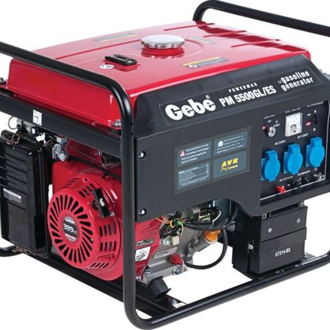 Gebe Powerman strømaggregat 5500 GL/ES m/elektrisk start