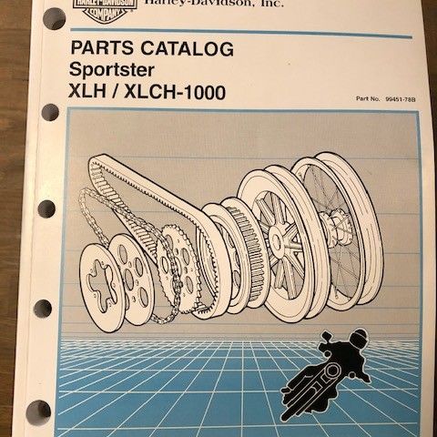 Harley Davidson Delebøker - Parts Manual - Splitt tegning