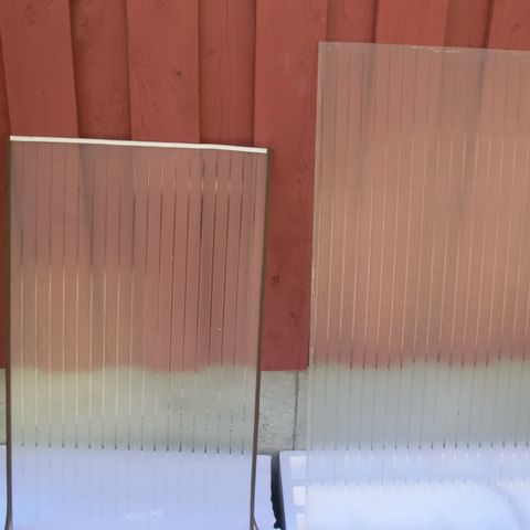 To Retro Glass Til Teakdører fra 60 Tallet