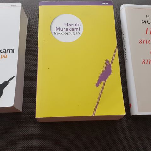 Haruki Murakami bøker. Oppdatert 07.06.2024