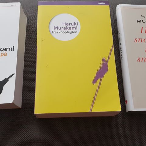 Haruki Murakami bøker. Oppdatert 07.08.2024