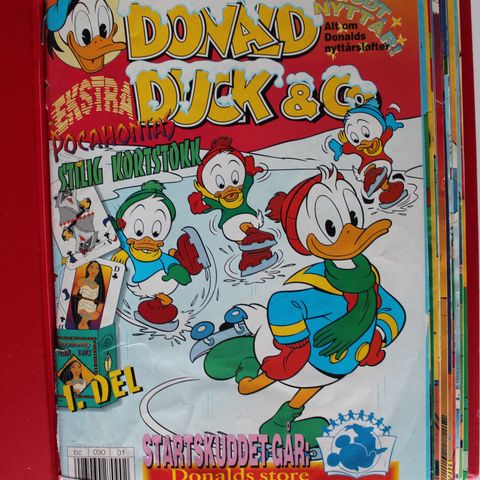 DONALD DUCK BLADER 1996 MED BILAG OG TING I NOEN AV BLADENE