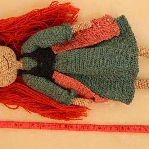 Hyggelig hekle dukke for barn, vaskbar, høy kvalitet, Amigurumi, håndlaget