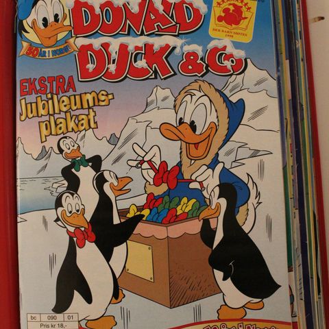 DONALD DUCK BLADER 1998 MED BILAG OG TING I NOEN AV BLADENE