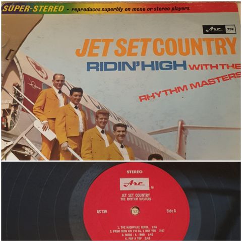 VINTAGE/ RETRO LP-VINYL " JET SET COUNTRY/THE RHYTHM MASTERS"