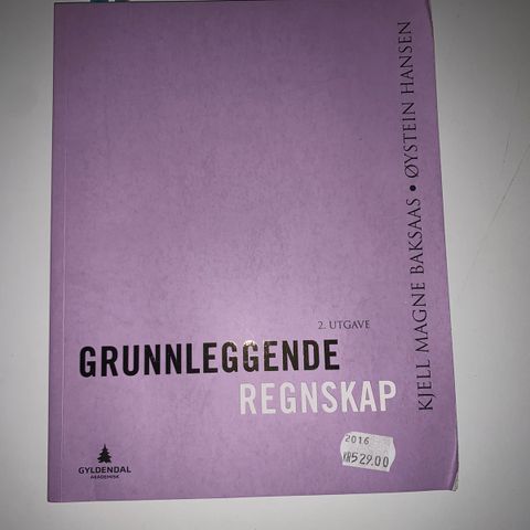 Grunnleggende regnskap