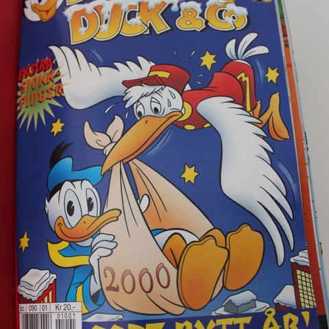 DONALD DUCK BLADER 2000 MED BILAG OG TING I NOEN AV BLADENE