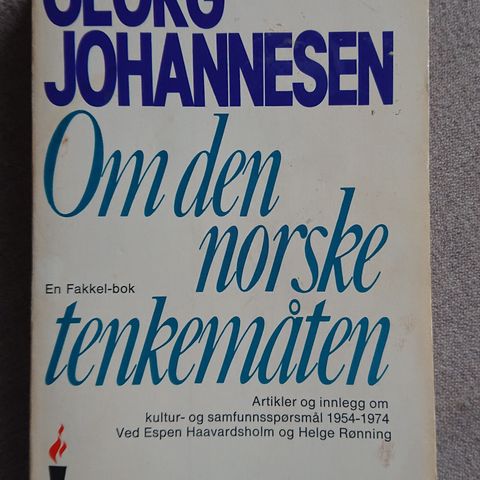 Om den norske tenkemåten av Georg Johannesen