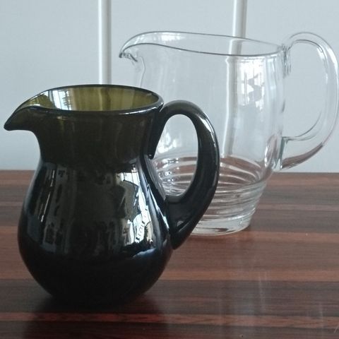 Hadeland - mugge - håndlaget - glass - vintage!