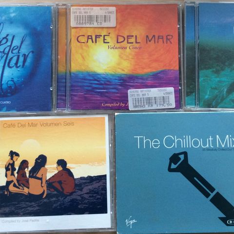 5 samle cd`er med Chill Out musikk