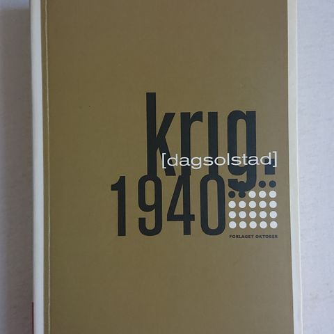 Krig 1940 av Dag Solstad