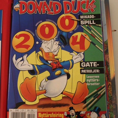 DONALD DUCK BLADER 2004 MED BILAG OG TING I BLADENE