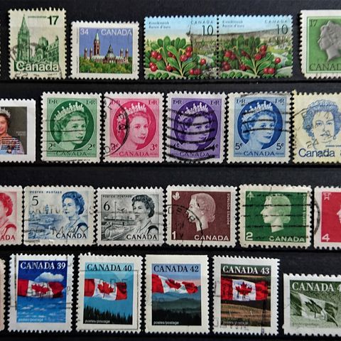 CANADA: Fine, eldre stempla frimerker/ 504 æv.