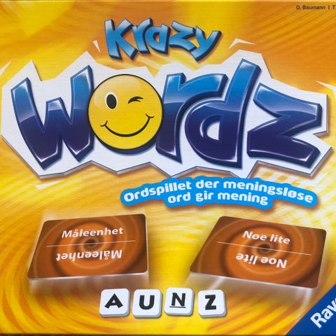Krazy Wordz familiespill, ny i plastforsegling 