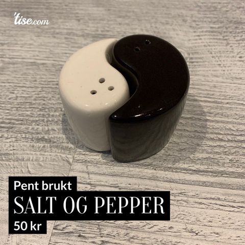 Salt og pepperbøsse - Yin og Yang