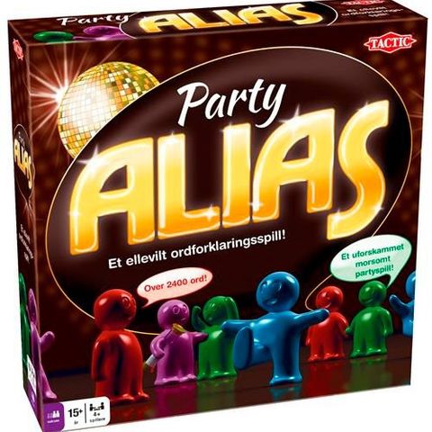 Party Alias brettspill, ny i plastforsegling