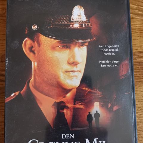 Den Grønne Mil (DVD, 'The Green Mile', Tom Hanks, Stephen King)