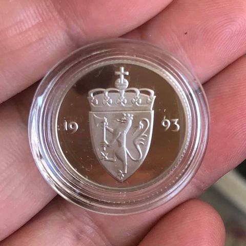 50 øre 1993 PROOF KVALITET