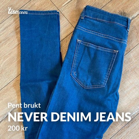 Never Denim Blue Jeans